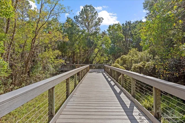 a view of balcony and yard