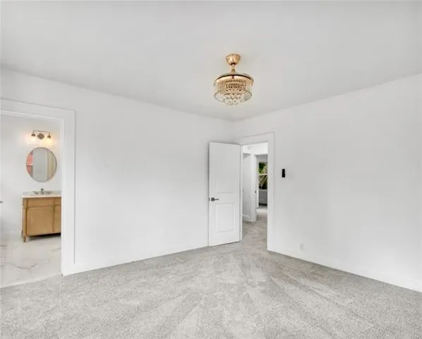 a view of an empty room