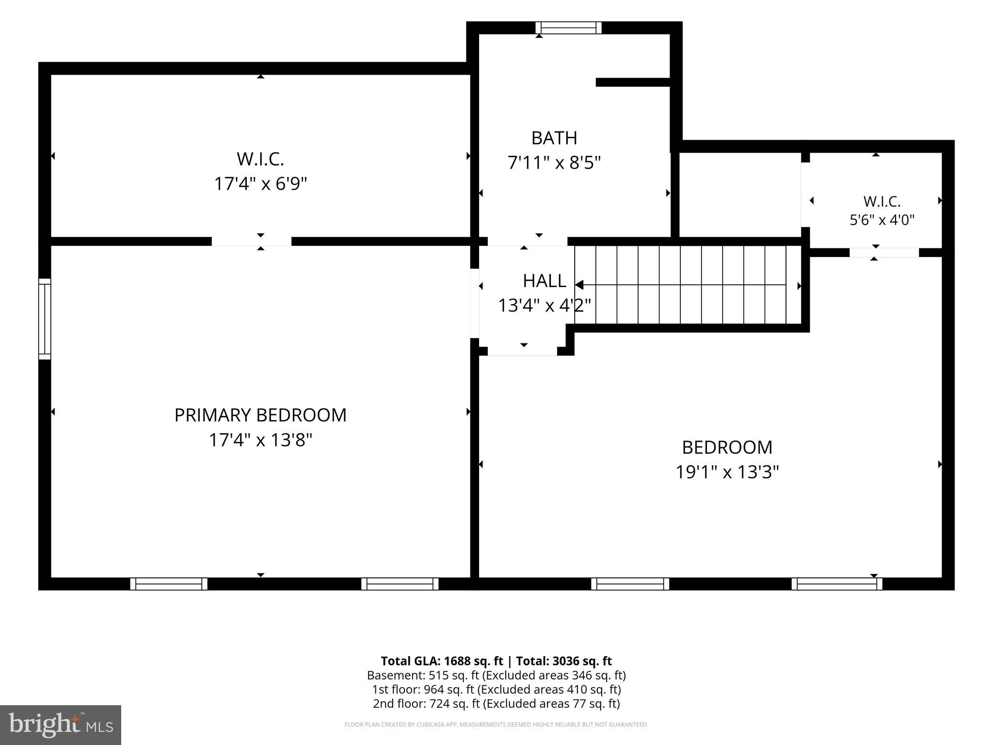 758 210th Street Pasadena, MD 21122 - Photo 52 of 53 Second Level Floor Plan
