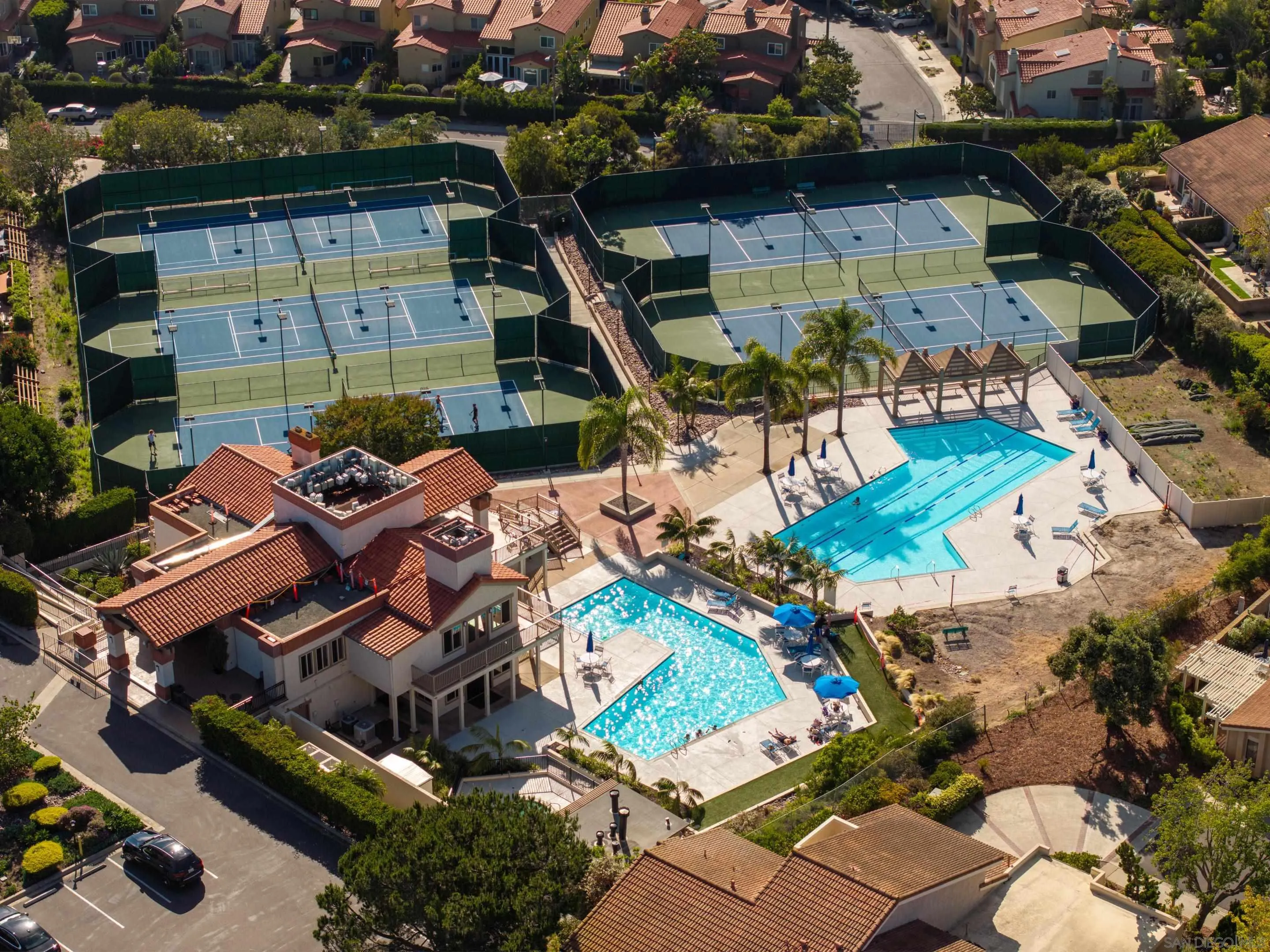 1466 Caminito Solidago La Jolla, CA 92037 - Photo 37 of 62 an aerial view of a house with a ocean view