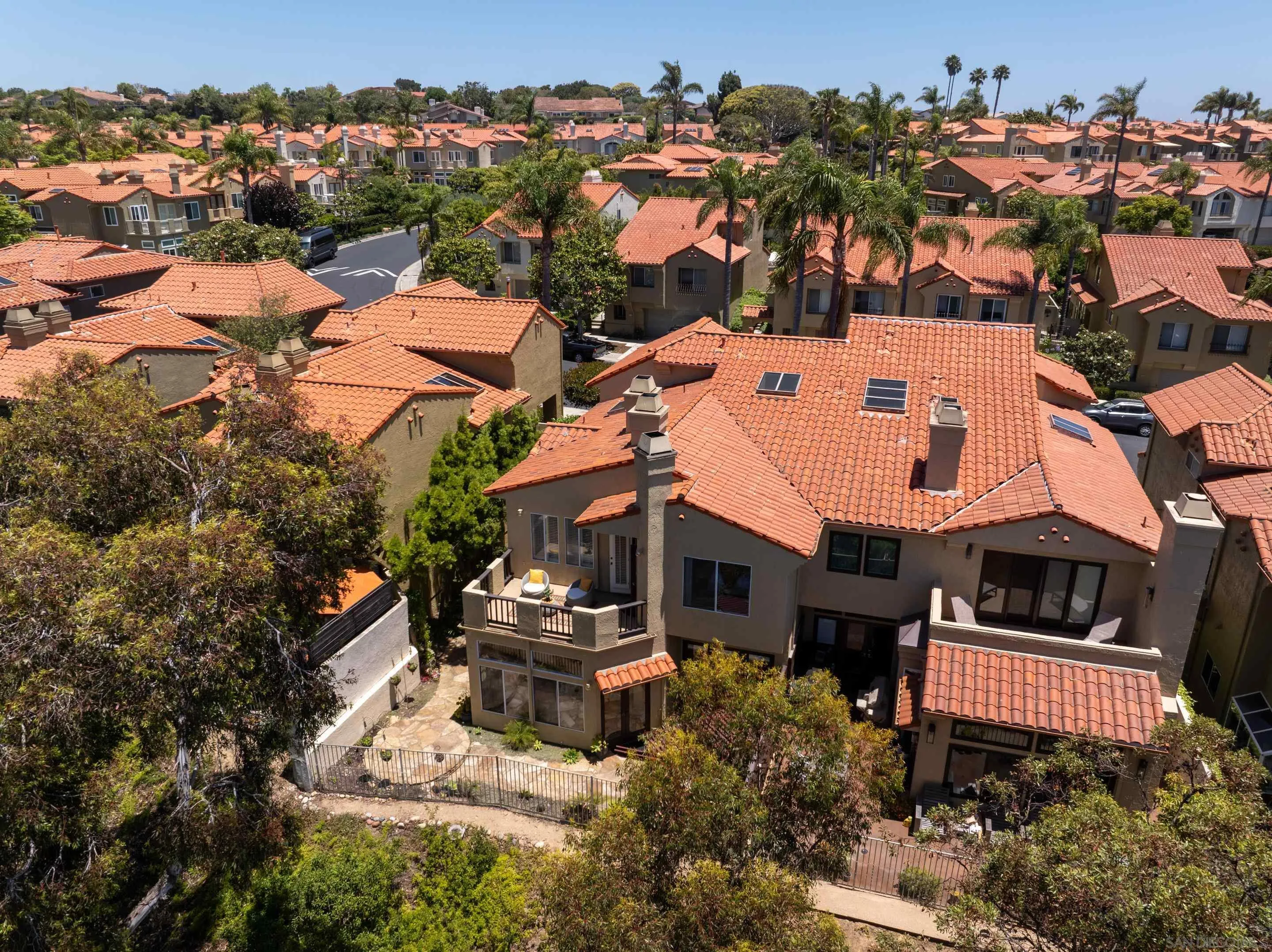 1466 Caminito Solidago La Jolla, CA 92037 - Photo 47 of 62 an aerial view of a house with a yard
