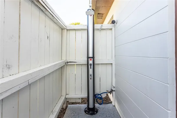 a view of front door and porch