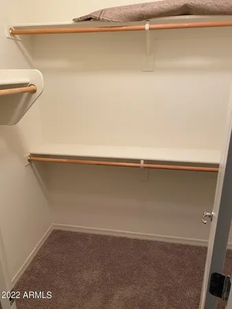 a close view of closet