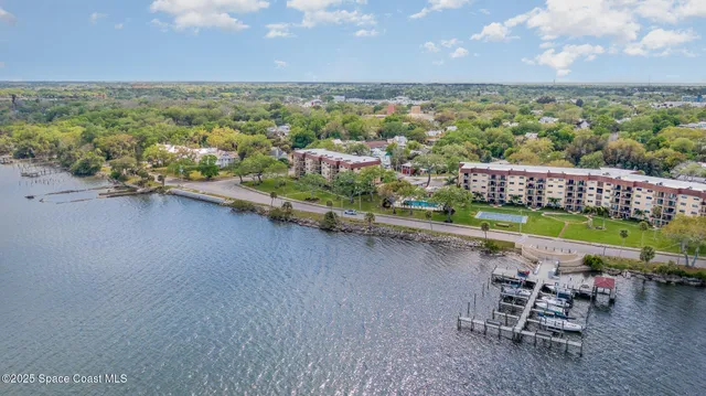 a view of a lake with a mountain in the background