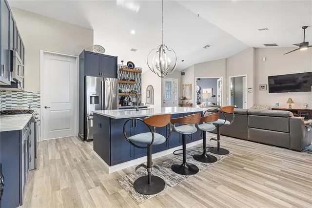 a view of yard with outdoor seating