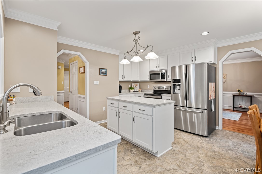 5303 Meadow Chase Road Midlothian, VA 23112 - Photo 12 of 49 a kitchen with refrigerator cabinets and a sink