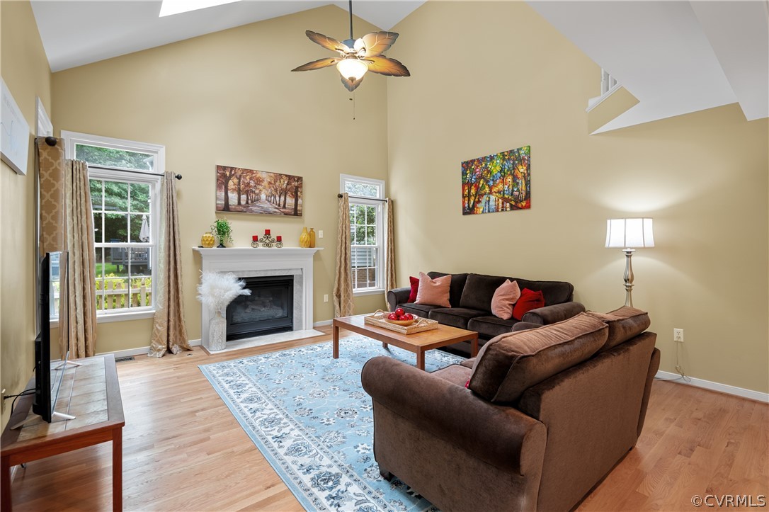 5303 Meadow Chase Road Midlothian, VA 23112 - Photo 17 of 49 a living room with furniture and a fireplace