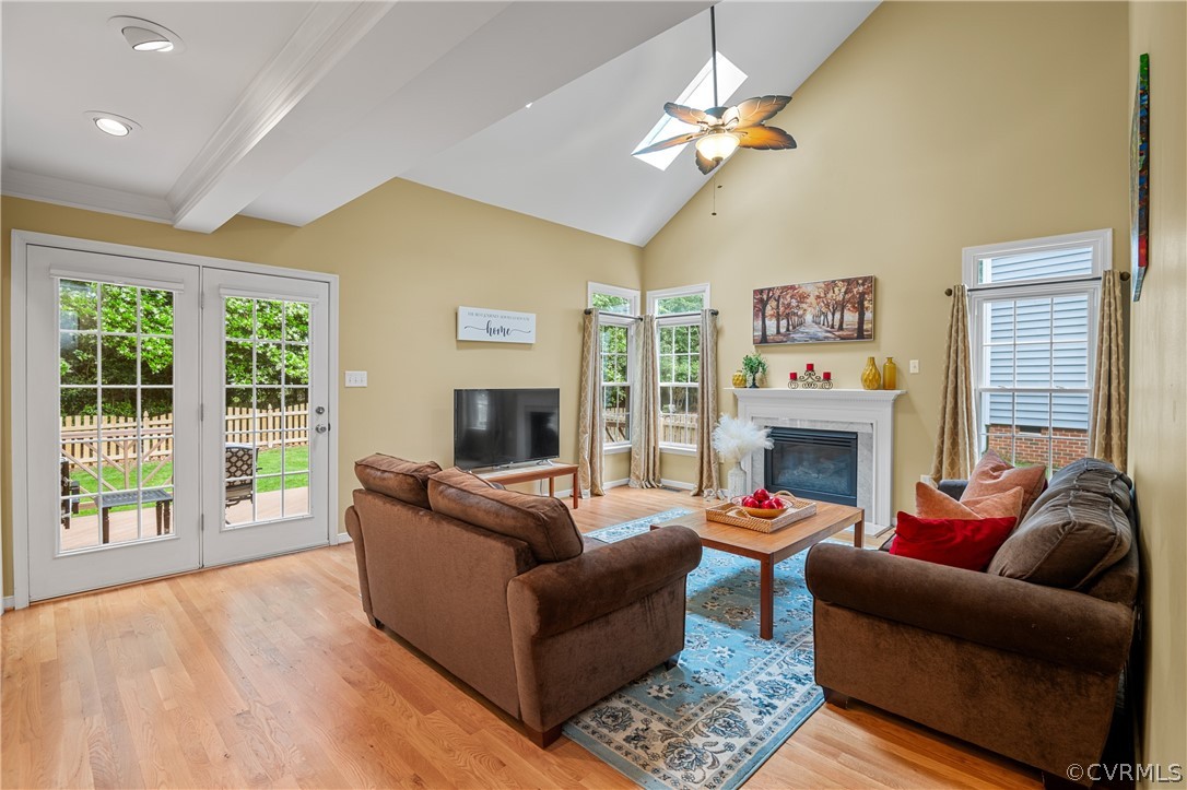 5303 Meadow Chase Road Midlothian, VA 23112 - Photo 19 of 49 a living room with furniture and a fireplace