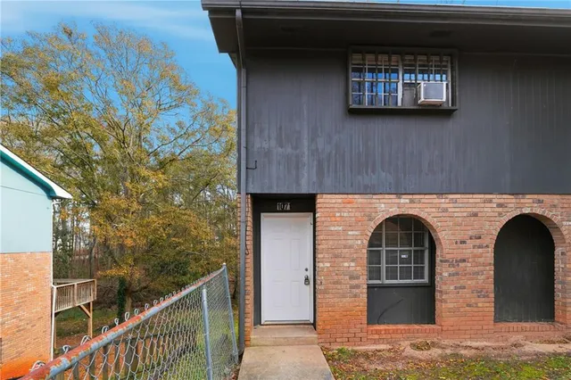 a front view of a house with balcony