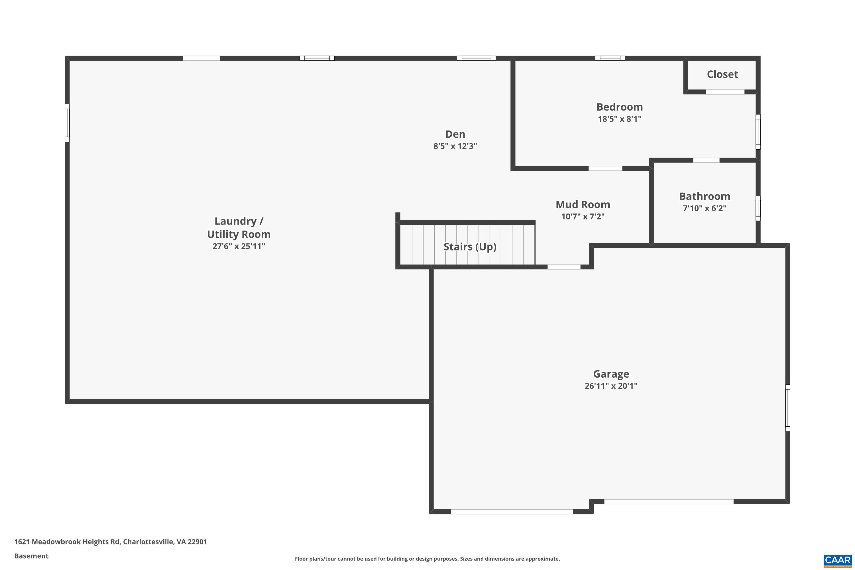 1621 Meadowbrook Heights Road Charlottesville, VA 22901 - Photo 27 of 37 Basement layout