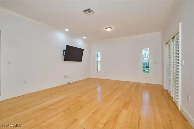 a view of a livingroom with a flat screen tv