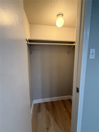 a close view of closet