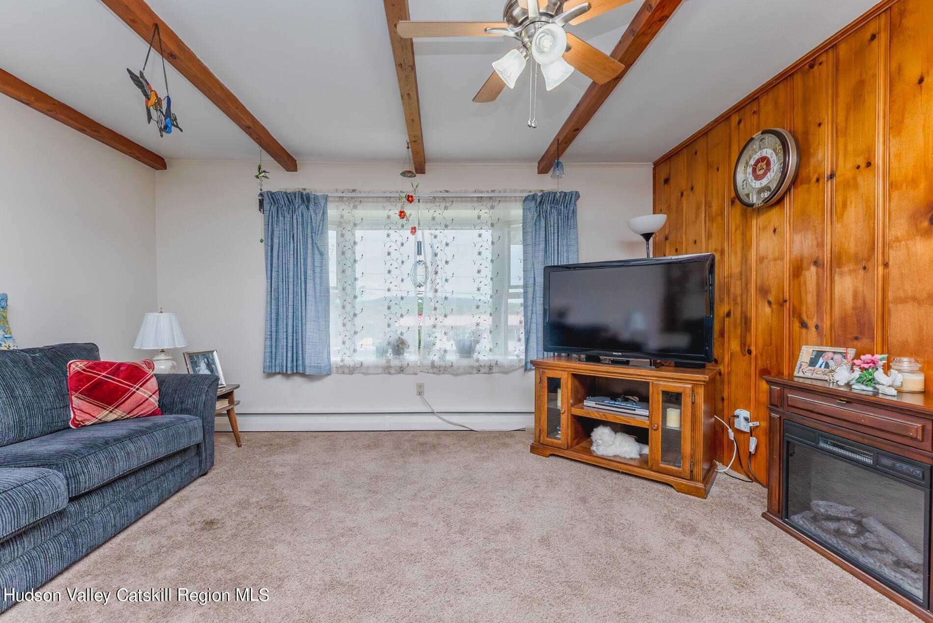 545 Mountain View Avenue Hurley, NY 12443 - Photo 7 of 31 a living room with furniture and a flat screen tv