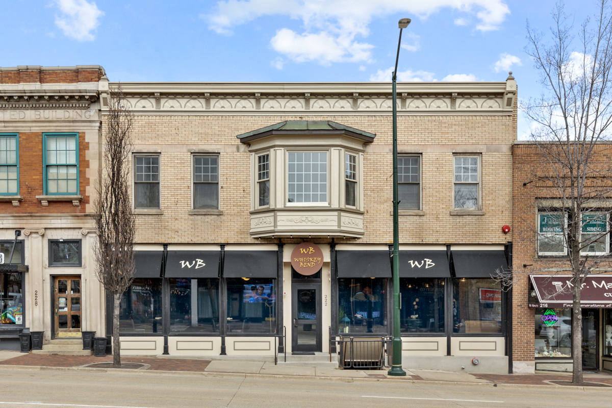 a view of a building with a window