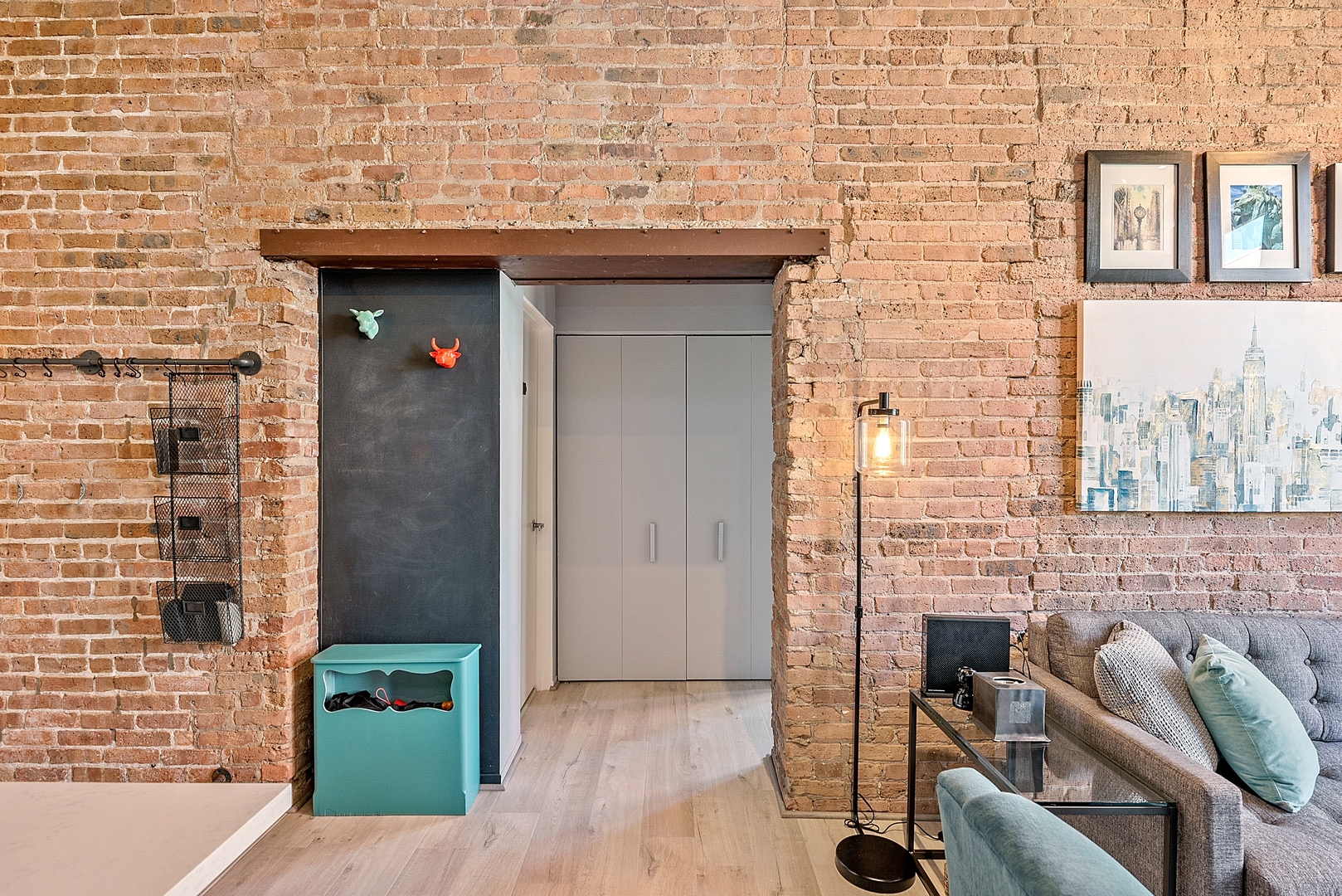 331 South Peoria Street, Unit 303 Chicago, IL 60607 - Photo 13 of 25 a view of a brick wall with windows