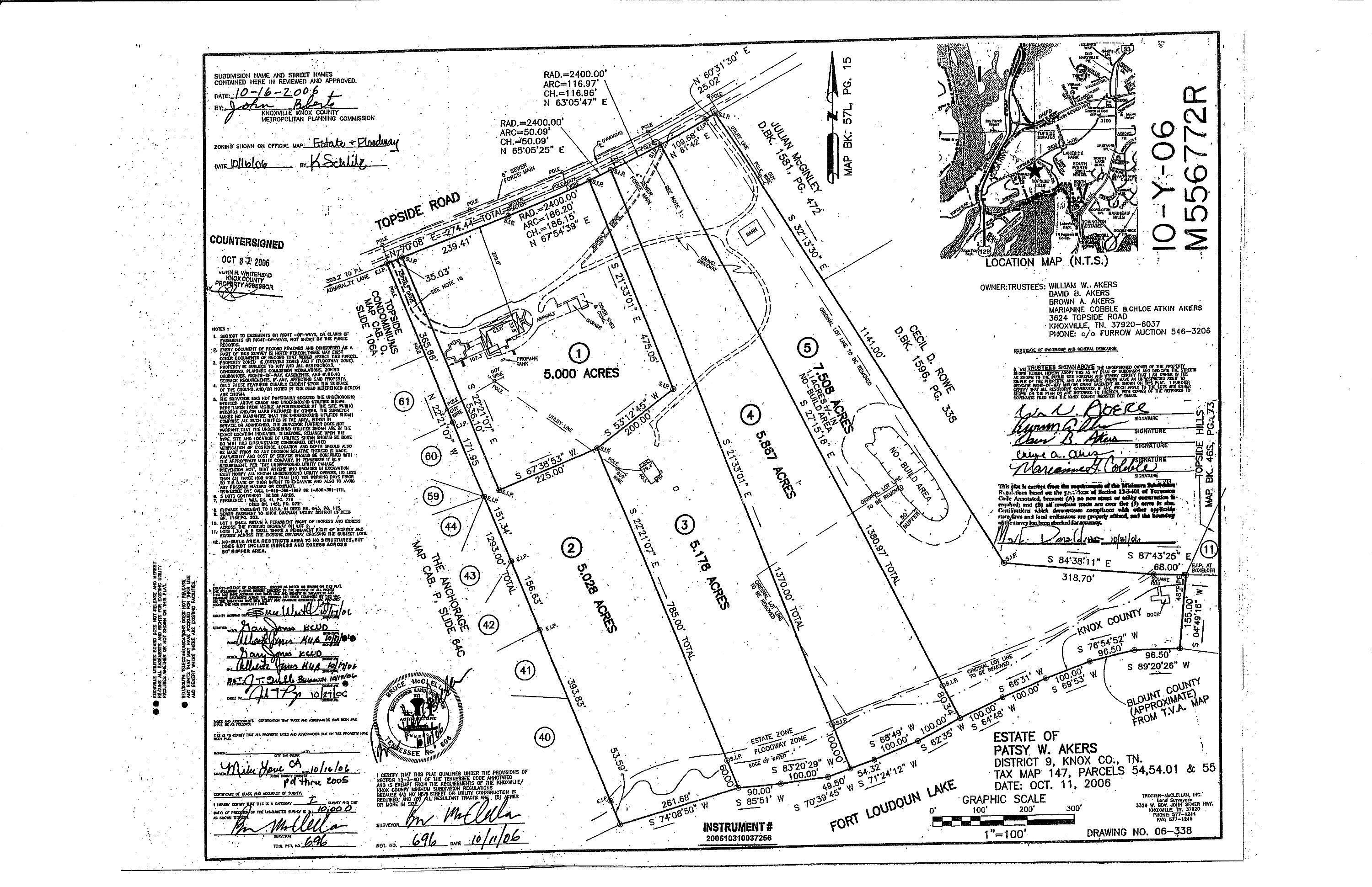 3624 Topside Road Knoxville, TN 37920 - Photo 2 of 10 topside plat_0001