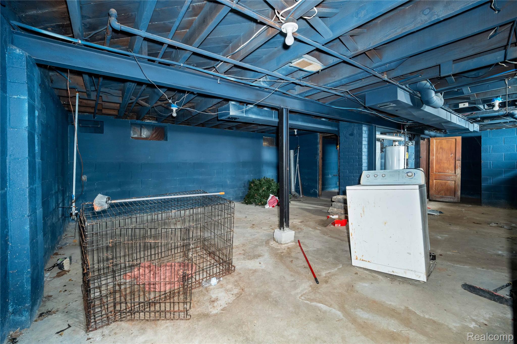 4049 Williams Street Inkster, MI 48141 - Photo 17 of 21 Unfinished basement featuring washer / dryer and gas water heater