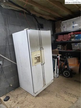 a room with furniture