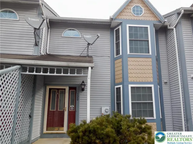 a front view of a house