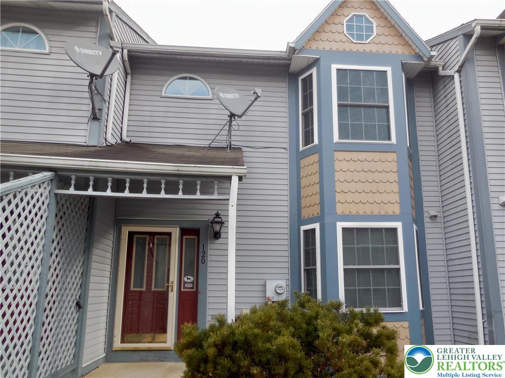 a front view of a house