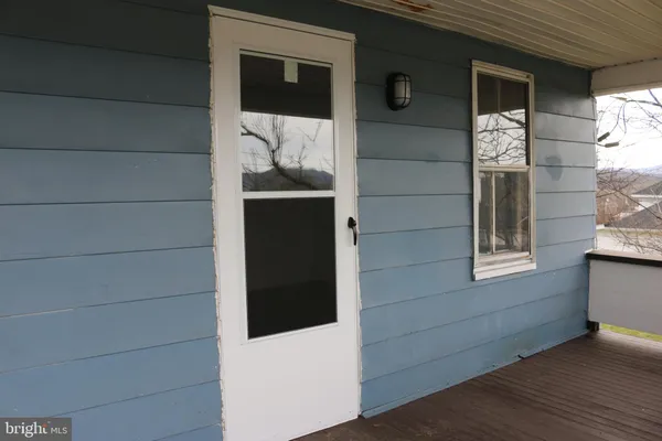 a view of front door of house