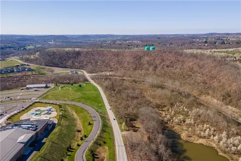 a view of a lake with a mountain in the background