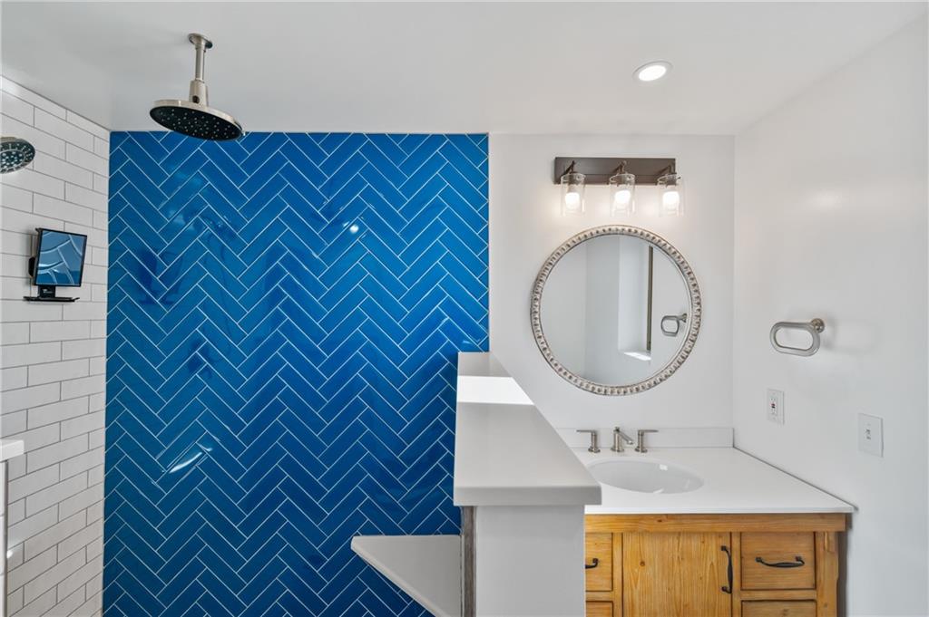 1430 James Street Monroeville, PA 15146 - Photo 25 of 36 a bathroom with a sink and a mirror