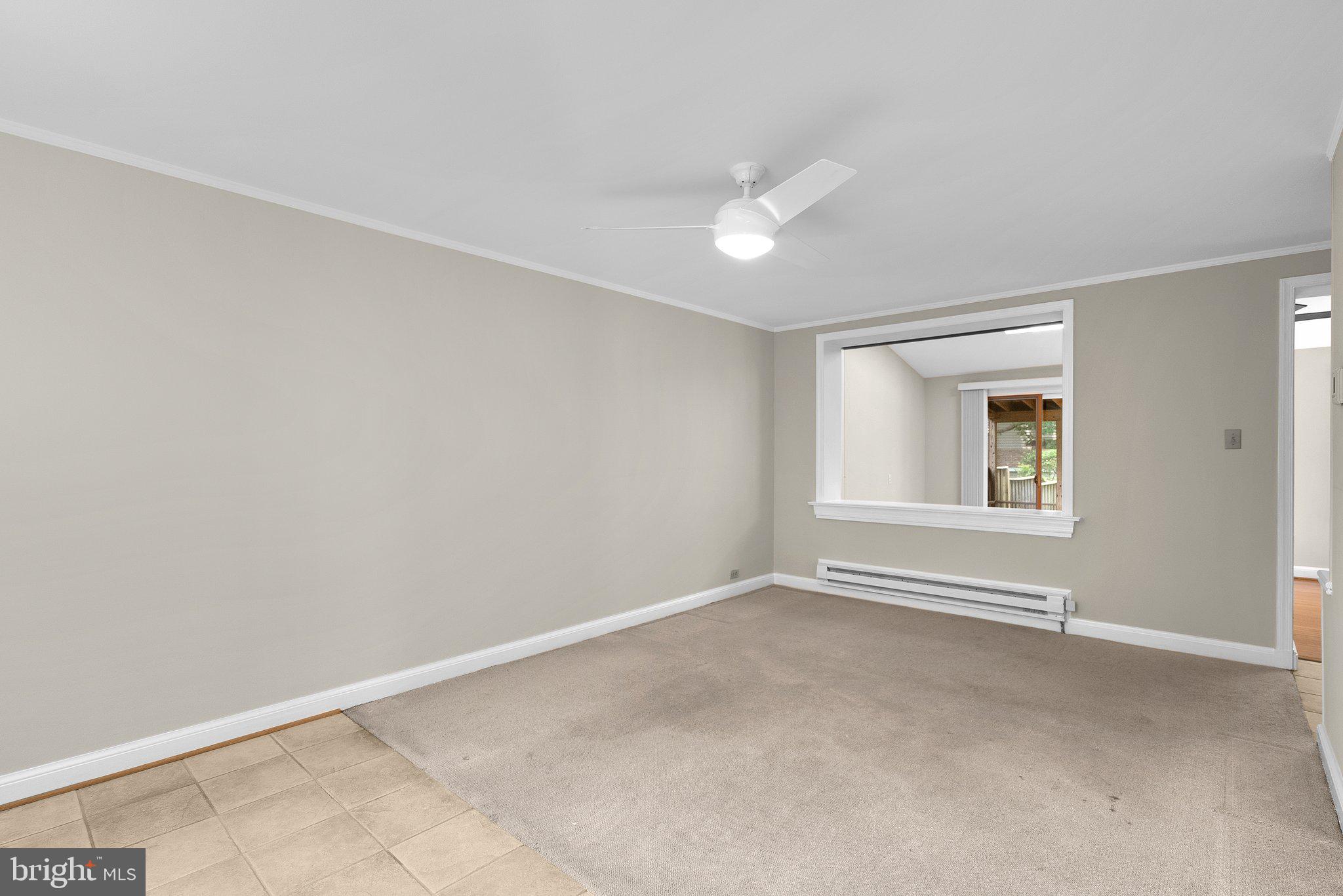 17 Ridge Road Greenbelt, MD 20770 - Photo 6 of 35 Living Room w/Ceiling Fan