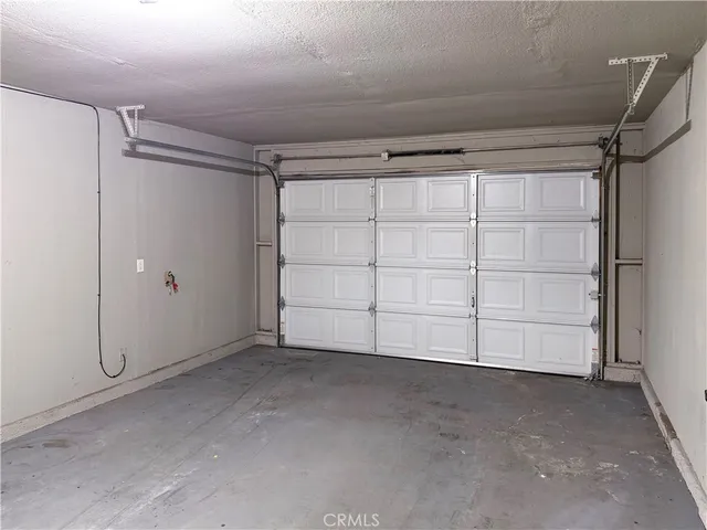 a view of an empty garage