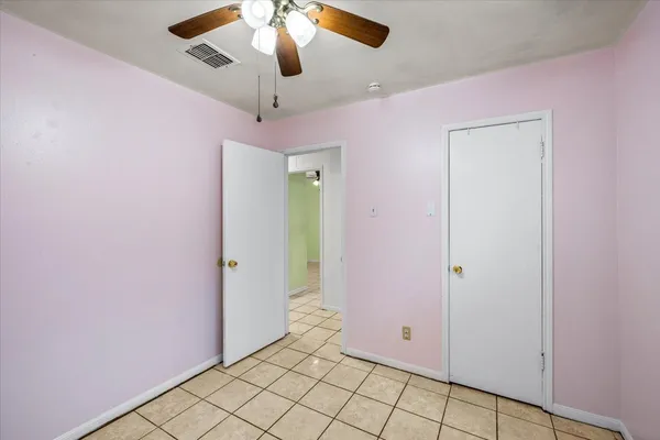 a view of an empty room