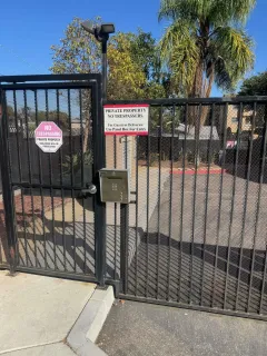 a view of a street sign of the house