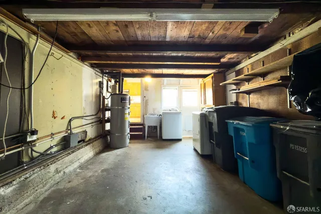 a view of water heater room