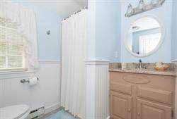 608 Old Post Road Cotuit, MA 02635 - Photo 19 of 30 a bathroom with a sink vanity granite and toilet