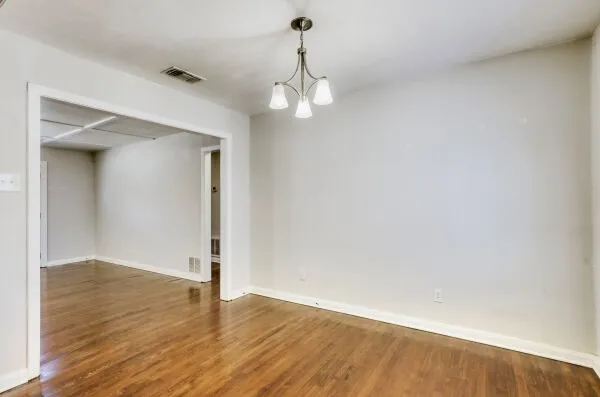wooden floor in an empty room
