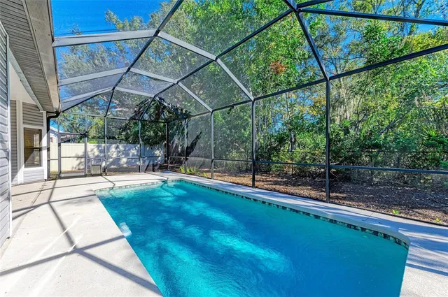 a view of yard from a window