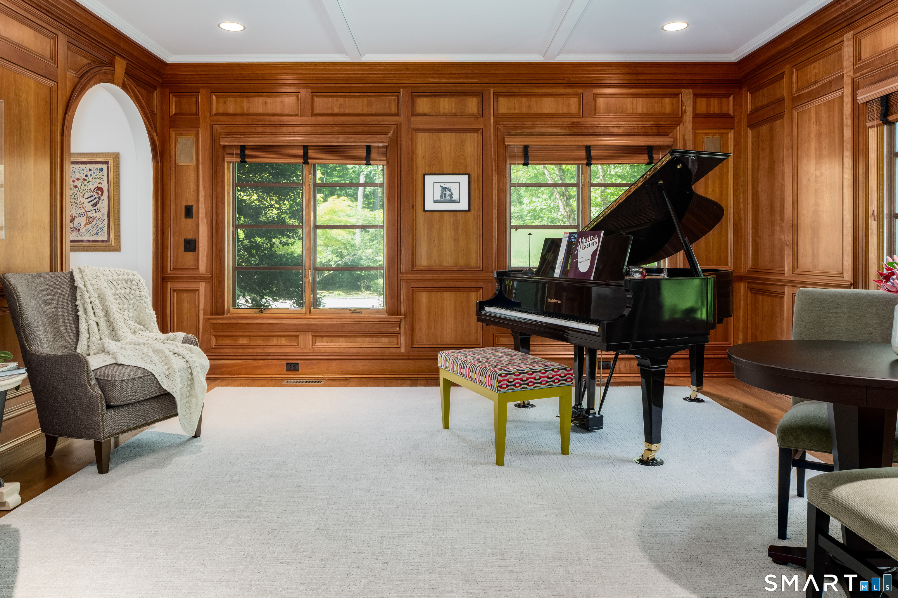 760 Smith Ridge Road New Canaan, CT 06840 - Photo 15 of 40 a living room with furniture and a window