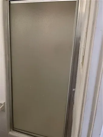 a close up view of a mirror