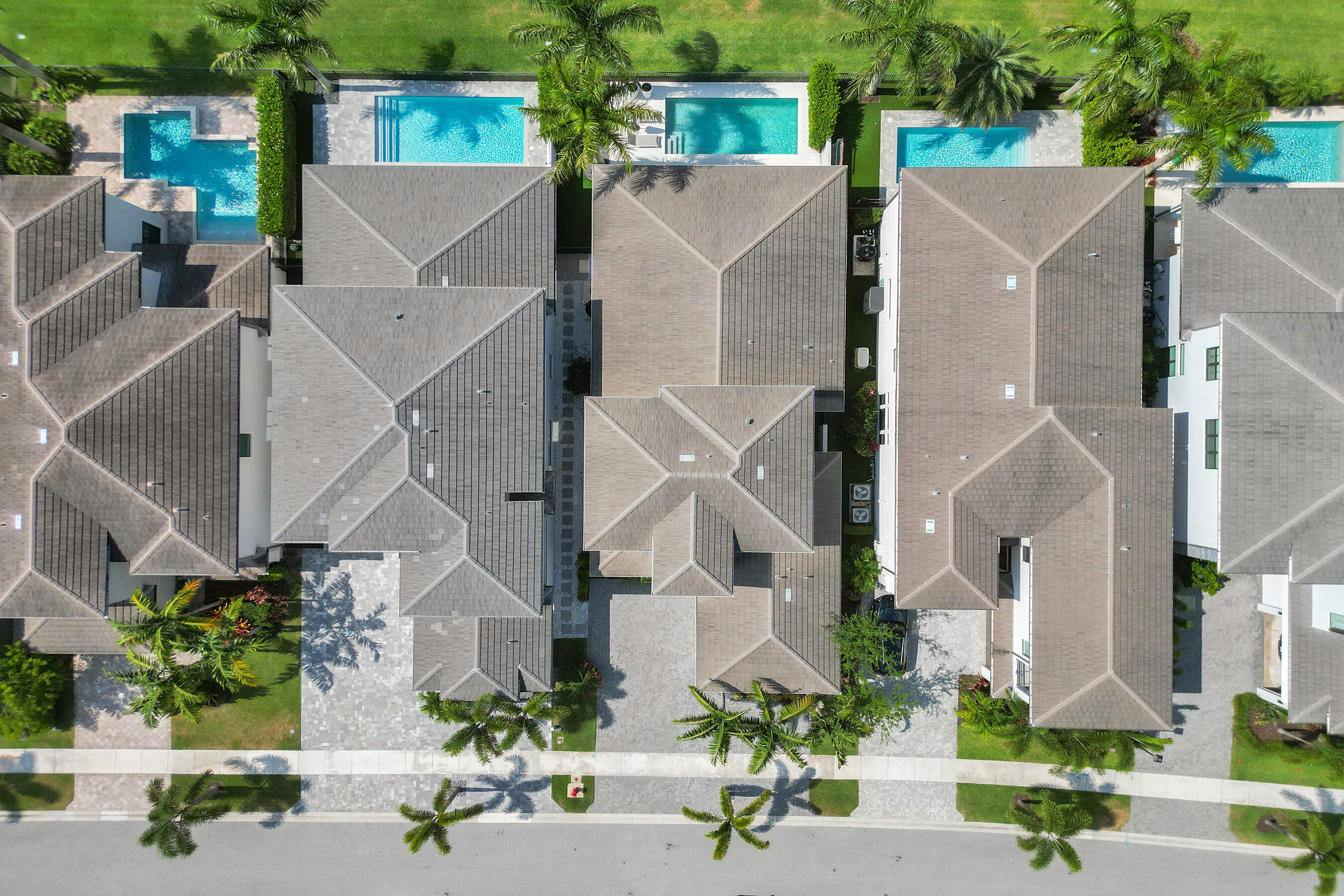 9052 Chauvet Way Boca Raton, FL 33496 - Photo 58 of 59 an aerial view of multiple houses with a street