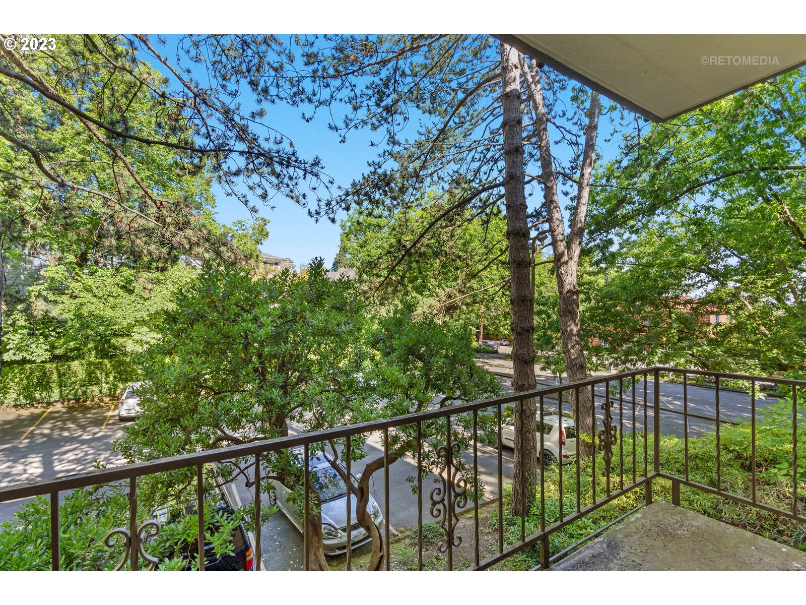 2021 Southwest Main Street, Unit 32 Portland, OR 97205 - Photo 24 of 38 a view of a balcony