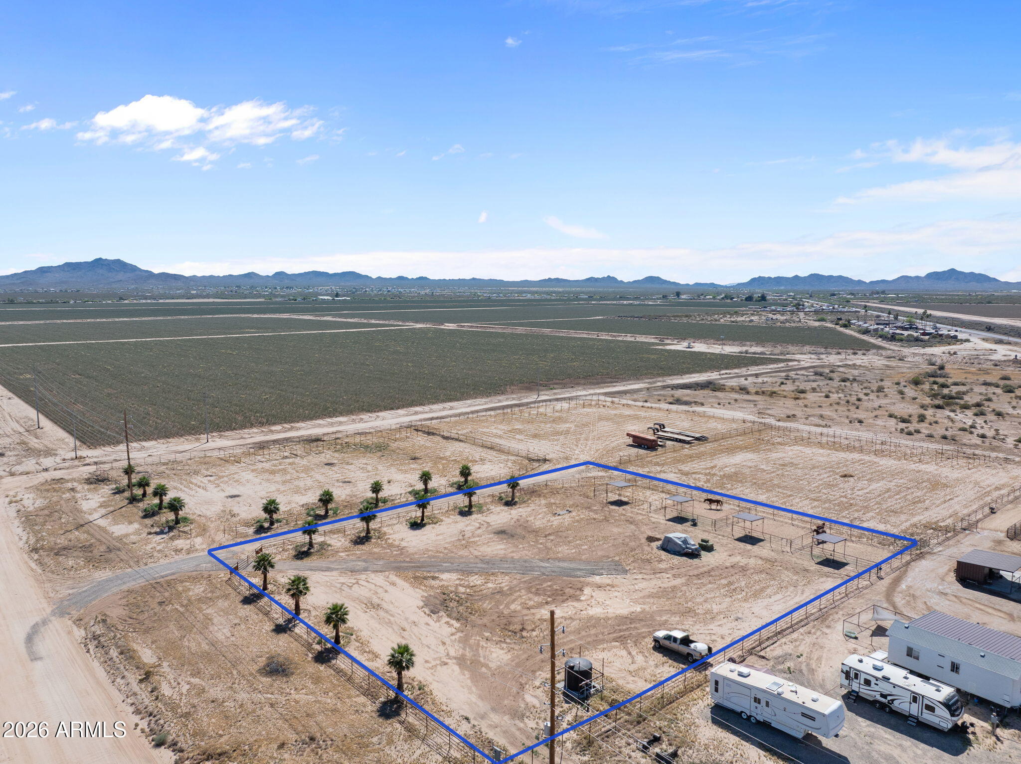 37418 Carters Road Salome, AZ 85348 - Photo 2 of 25 a view of a lake with a mountain