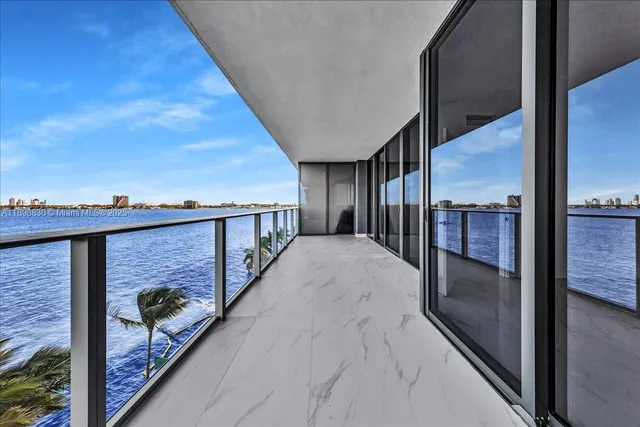 a view of a terrace with a bench