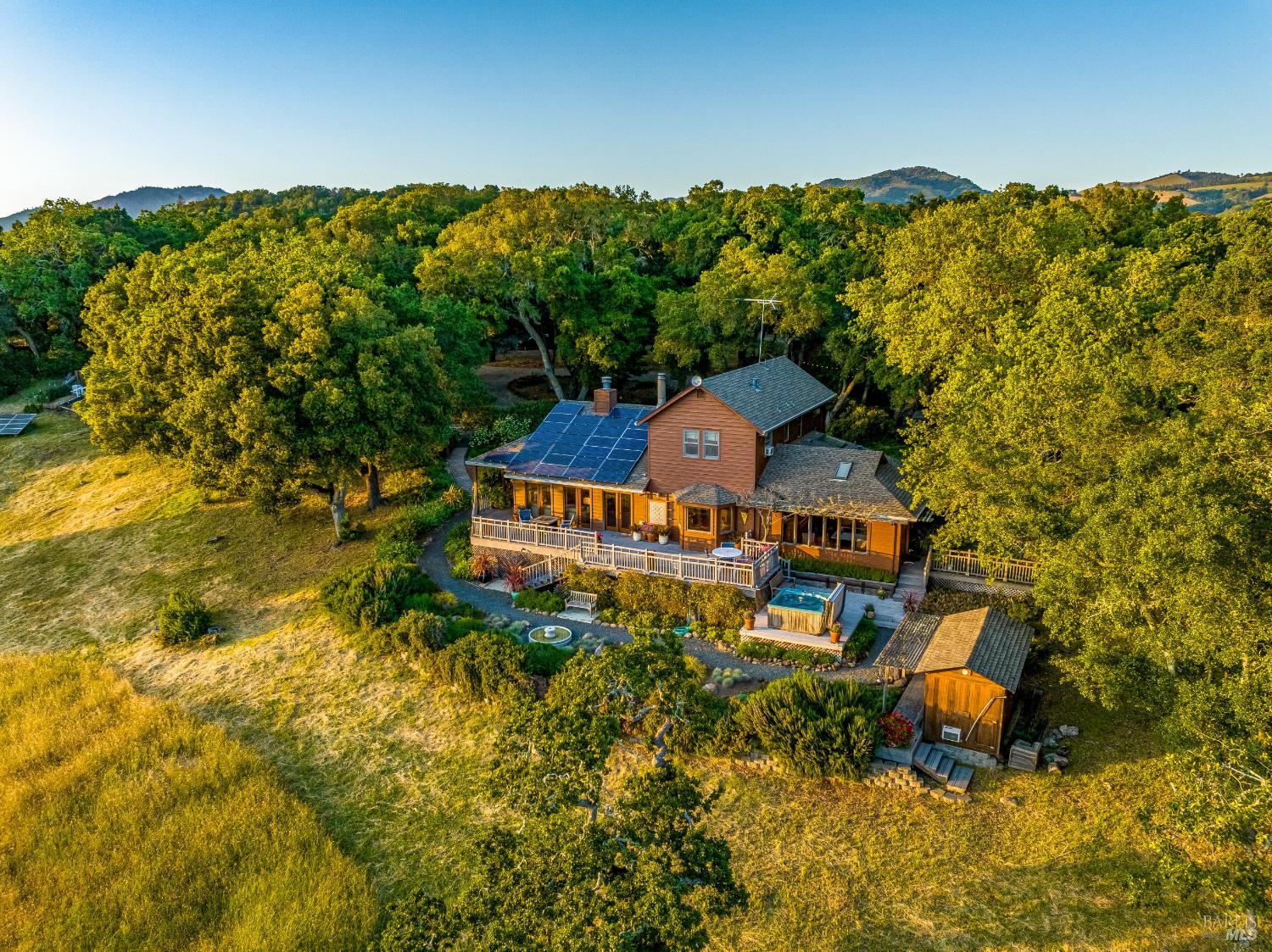 10601 Slattery Road Glen Ellen, CA 95442 - Photo 35 of 45 Aerial photo of house