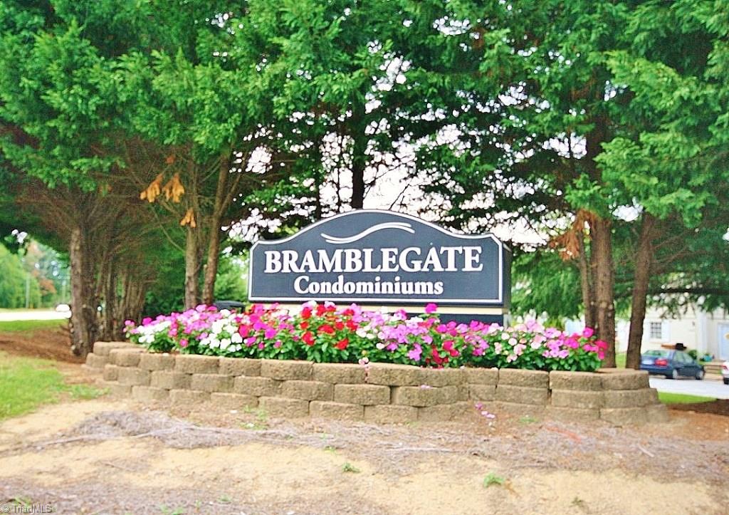 5725 Bramblegate Road, Unit A Greensboro, NC 27409 - Photo 28 of 28 Entrance to the neighborhood...Bramblegate Condominiums!!!