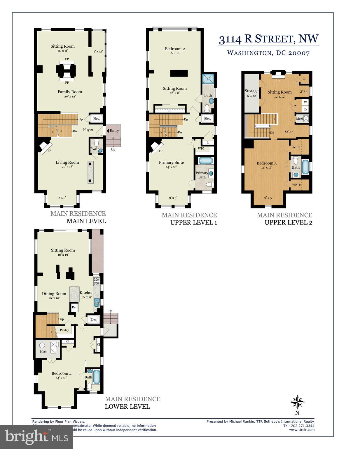 3114 R Street Northwest Washington, DC 20007 - Photo 16 of 17 Floor Plan