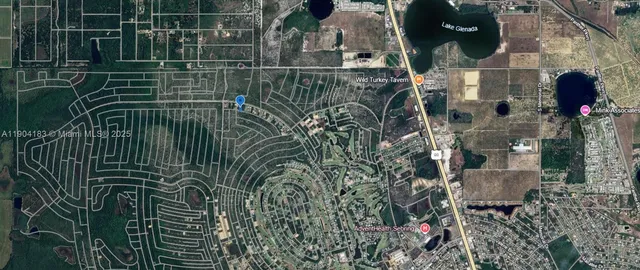 a city view with tall buildings