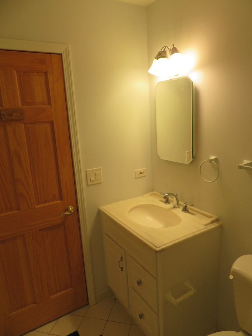 457 North Cambridge Drive, Unit 457 Palatine, IL 60067 - Photo 18 of 31 a bathroom with a sink and a mirror