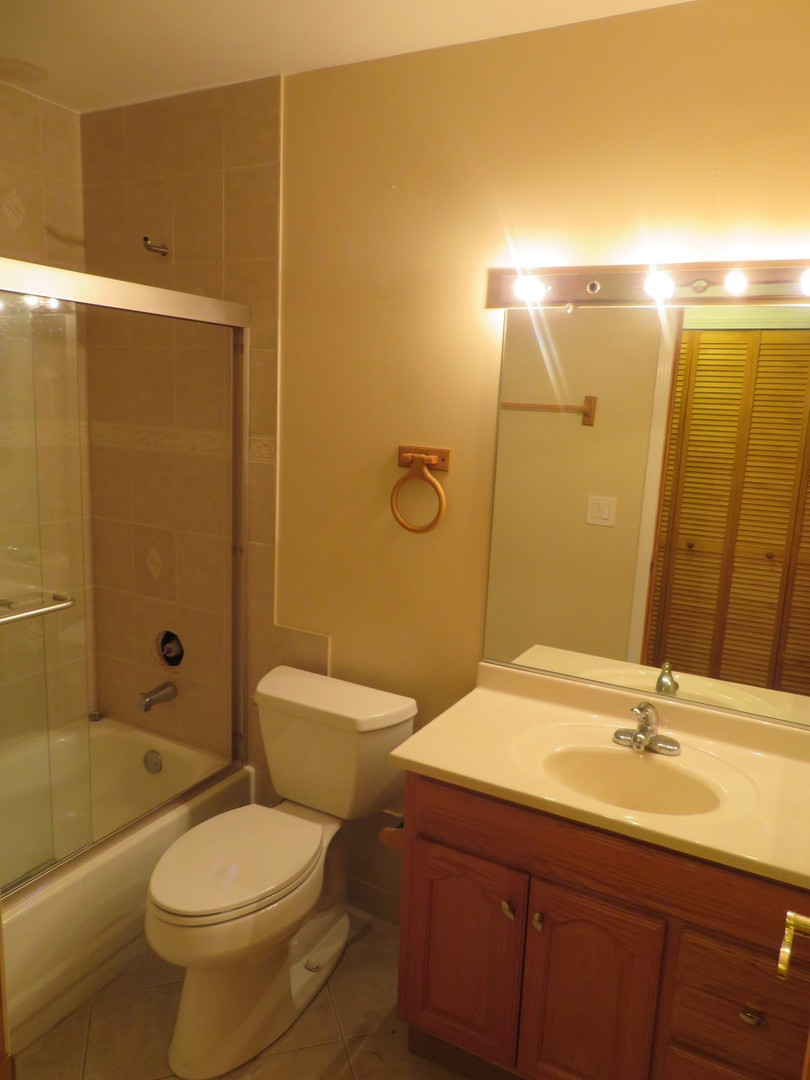 457 North Cambridge Drive, Unit 457 Palatine, IL 60067 - Photo 24 of 31 a bathroom with a sink a toilet and shower