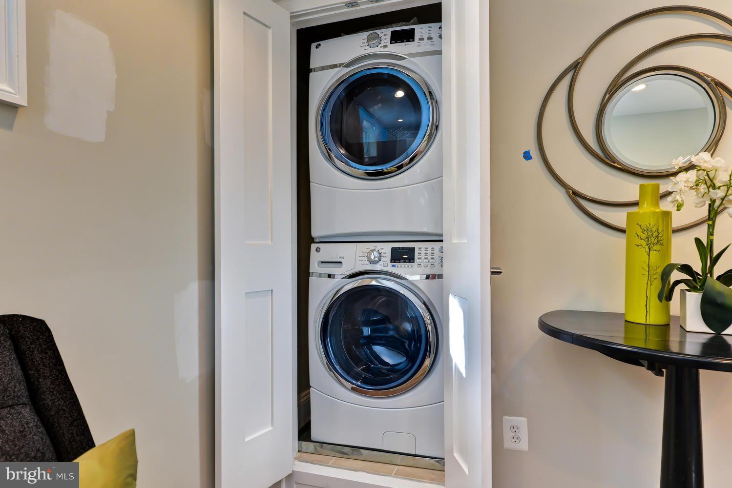 3921 Fulton Street Northwest, Unit 1 Washington, DC 20007 - Photo 6 of 25 a utility room with dryer and washer