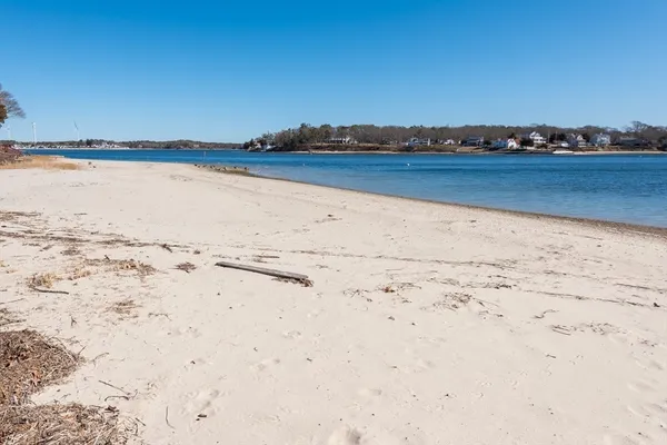a view of a terrace with a beach