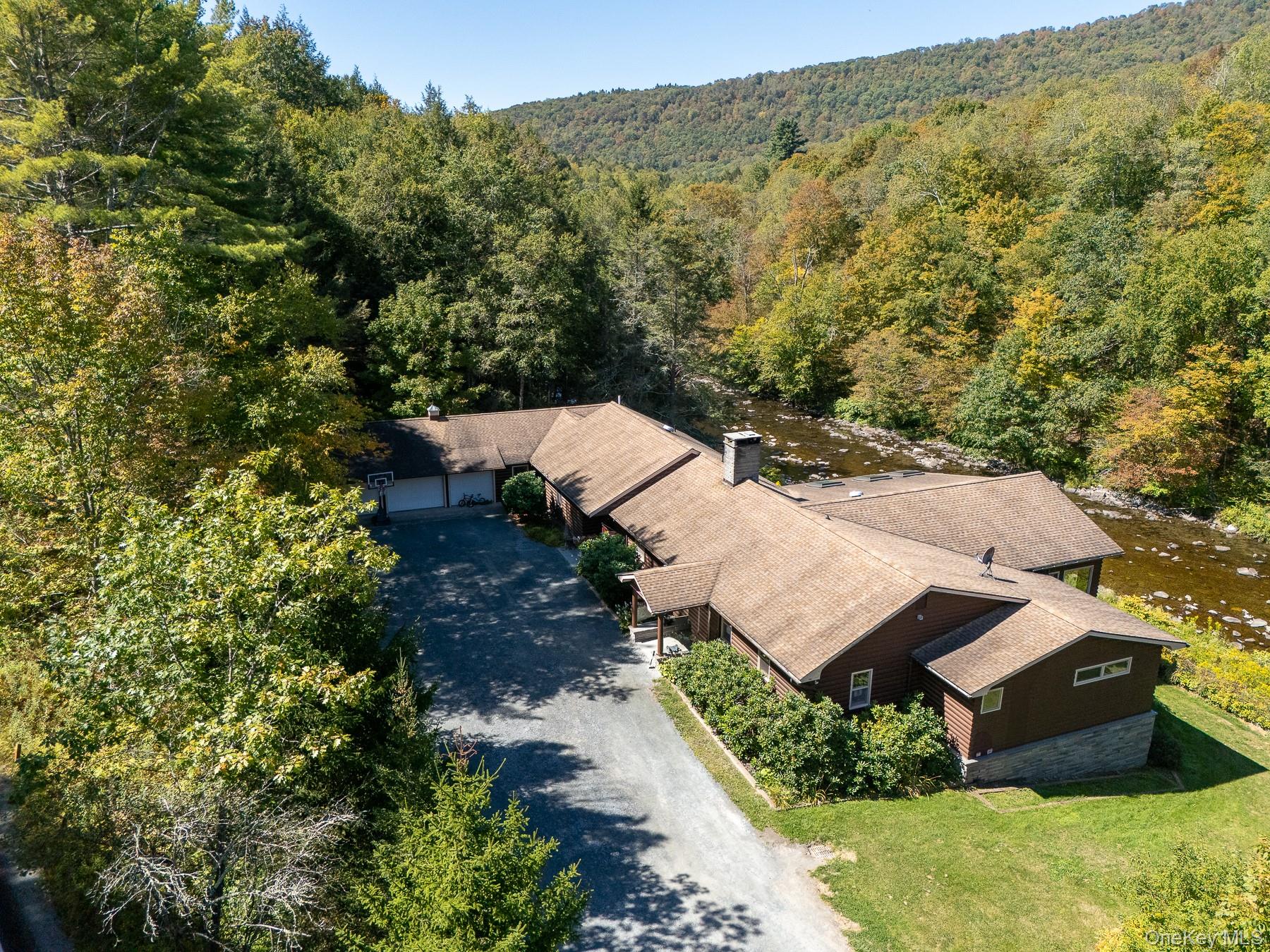 1009 Beaverkill Road Livingston Manor, NY 12758 - Photo 13 of 19 an aerial view of a house with mountain view